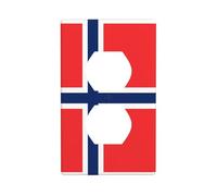 Duplex Socket Decorative Wall Plate YYHHAOFA Norwegian Flag Pattern Wall Decoration Flexible for Living Room Bedroom Bathroom