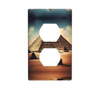 Duplex socket decorative wall plateDreaming of the Pyramids of Khufu, PC material, suitable for residential and commercial areas