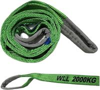 Duplex Web Sling Lifting Strop 1 Ton - 3 Ton Various Lengths Lifting Sling 1T/2T/3T (2 TON (Green), 8 Metre)