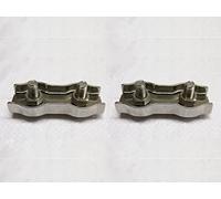 Duplex Wire Rope Grips Stainless Steel 4MM x2 (Marine Boat Clip Clamps)