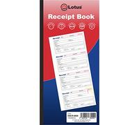 Duplicate Receipt Book NCR, 135 x 280mm, Money Rent Receipt Book Duplicate, 2-Parts Carbonless - DNCR-8000 (3 Books)