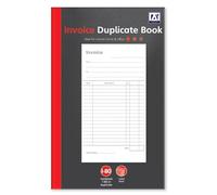 Duplicate Receipt Books Pack 1 Small Business - Invoice Pad Self Employed - Cash Receipt Book Carbon Paper - 80 Numbered Pages Microperforated Tear-Out Sheets