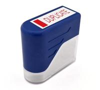 Duplicate Rubber Stamp Self Inking Bold Red Ink Text Business Office Self Stationery Inking Kit Document