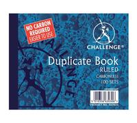 Challenge Duplicate Book Carbonless Ruled 100 Sets 105X130mm Ref 100080487 [Pack 5]