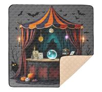 Duplicate Witch Fortune - Teller Tent(1) Cute Foldable Baby Playmat for Floor Water Resistant Padded Play Mat for Baby Toddler Infant, 50'' x 50''