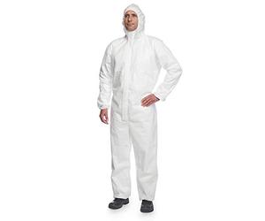 DuPont ProShield 20 Protective Suit with Hood Category III Type 5 and 6 Size XXL White
