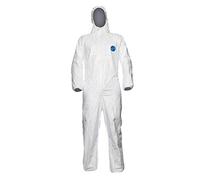 Tyvek White Hooded Protective Coveralls (M)