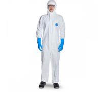Dupont Tyvek Tyvek 500 Xpert Hooded Coveralls 2XL Size: 2XL, Colour: W 2XL