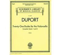 Duport - 21 Etudes for the Violoncello, Complete Books 1 & 2: Schirmer Library of Classics Volume 2095