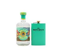 Duppy Share - Branded Hip Flask & White - Rum 70cl 37.5% ABV