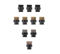Dupray Detail Brush Set - 10 Assorted Small Brushes for Steam Cleaners (Nylon, Brass, Steel, Horsehair)
