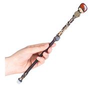 DUQGUHO Aquarius Wand Handcrafted Red Jasper Magic Crystal Wand Witch Fairy Wizard Zodiac Wand Sorcerer Cosplay Accessories Party Stage Costume Wands