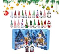 Duqulle 2025 Christmas Gnome Advent,24 Days Collectible Doll Advent 2025 | Cute Doll Figures Ornament Pendants Dwarfs Table Decor for Adults Kids Girls Friends Family Home Shop