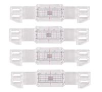 Duqulle 4pcs Monitoring Record, Gauge Monitor,High Clear Acrylic Standard Tell-Tale Monitor For Using To Monitor Wall Deformation And Cracks,Precise Gauge Inspection Tool