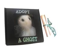 Duqulle Adopt A Ghost,New Super Cute Little Pocket Ghost With A Tiny Scroll,Halloween Felt Ghost Gift Box, Plush Stuffed Ghost Doll,Ghost Ornament For Friends Family