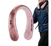 Duqulle Around The Neck Fan 1800mAh Quiet LED Display USB Rechargeable