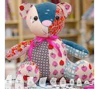 Duqulle Bear Template Ruler Set,10 Melody Bear Sewing Pattern, Bear Template for Sewing Pattern,Transparent Patchwork Ruler Cutting Fabric Template (10 inches)