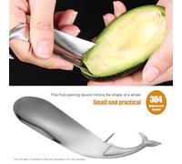 Duqulle Fruit Pit Remover | Innovative Colorful Suspension Scoop for Fruit and Jam | Innovative Whale Passion Avocado Kiwi Open Cutter, Kitchen Tool with Spoon