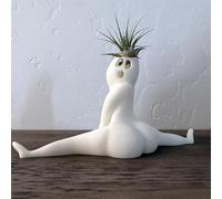 Duqulle Funny Big Booty Ghost Planter,White Ghost Plant Display Garden Planter,Prank Gift Decor Indoor Plants & Flowers Planter,Ghos Flower Potst For Home Decor Indoor Outdoor