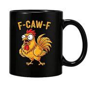 Duqulle Funny Chicken Mugs, 11oz Ceramic Coffee Mug, Novelty Rooster Coffee Mug, Animal Tea Cups for Men Women, Drinking Cups Halloween for Animal Lover's, Farmhouse, Home Decor