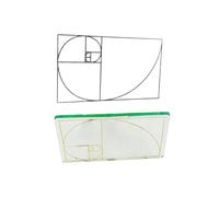 Duqulle Golden Ratio Viewfinder - Artist Viewfinder Grid,Drawing Viewfinder,Acrylic View Catcher,Clear Golden Section Viewer,Proportional Divider Artist Drawing Tool,Rule Of Thirds Composition Finder