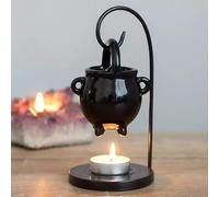 Duqulle Hanging Cauldron Wax Melt Burners,cauldron Wax Burner,Hanging Cauldron Pagan Oil Burner Light, Oils Aromatherapy Diffuser,witch Home Decor Halloween Ornament