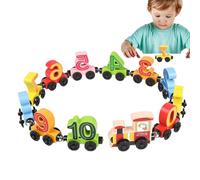 Duqulle Magnet Number Train Set For Kids - Counting, Color Recognition & Math Play Set, Wooden Numbers Learning Magnetic Train, 0-10 Educational Building Blocks For Preschool, Boys & Girls