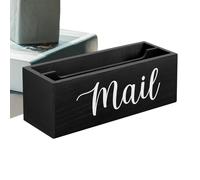 Duqulle Mail Holder for Desk | Load-Bearing Desktop Mail Storage Bin | Wall-Mounted Envelope Organizer | for Bill Document Notebook Letter File Envelope Label Photo Document