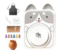 Duqulle Pottery Wheel for Beginners 5V DC,Arts Animal Pottery Wheel - Electric Art Tools for Clay Molding Shaping Crafting Carving Painting Ceramics