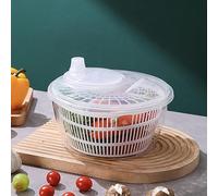 Duqulle Salad Spinner Large,Clear Salad Spinner,Salad Dryer Lettuce Spinners With Vegetable Washing Basket,Quick And Easy Multi-Use Salad Spinner,Manual Salad Washer For Kitchen
