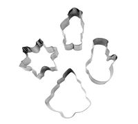Duqulle Small Christmas Cookie Cutter | Christmas Cookie Mold Cutter,Pastry Tool Holiday Baking Supplies for Cheese Bread Sandwich Cake Muffin Frosting Decoration