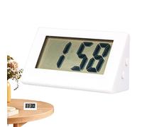 Duqulle Small Digital Alarm Clock Battery Operated Powered LED Travel Alarm Clocks Battery Digital Silent Clock Easy To Read Desk Clock LED Display Big Digit For Bedroom Home And Travel