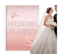 Duqulle Wedding Book Planner,Wedding Binder | Notebook Checklist And Journaling Space Countdown For Reception Honeymoon