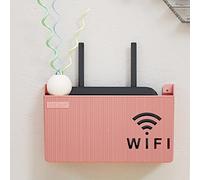 Duqulle Wifi Router Storage Box,Router Shelf,Cable Storage Box,Wall Mount Wifi Boxes,Shelf Storage Boxes Decorative Router Hider Rack Cable Organizer Box For Living Room