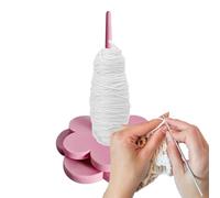 Duqulle Yarn Holder for Knitting,Flower-Shaped 3D Printing | Yarn Winder for Manual Crocheting - for Tabletop Studio Dorm Crafting Projects Beginners Professionals Women Adults