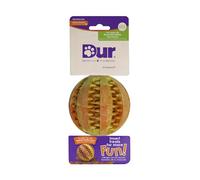 Dur Dog Treat Ball, Orange, Vanilla Scent - Durable Recycled Rubber - Interactive and Near Indestructible Dog Chew Toy, Ideal for Boredom, Teeth Cleaning, Puppy Teething & Playtime, Medium Sized, 7cm
