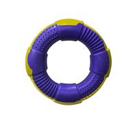 Dur Medium Ring Dog Tug Toy, Purple/Yellow, Blackberry Scent, Durable Recycled Rubber - Interactive and Near Indestructible Dog Chew Toy for Boredom, Teeth Cleaning, Puppy Teething & Playtime, 13cm
