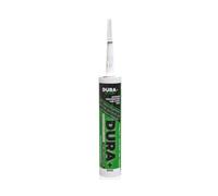 DURA+ All-In-One Hybrid Polymer Adhesive and Sealant: Waterproof, Extreme High Bond Strength, Replaces Silicone, Long-Lasting & Anti-Mould, Superior For Sanitaryware (290ml - White)