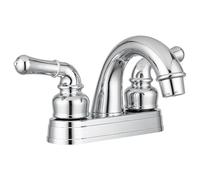 Dura Faucet DF-PL620C-CP RV Bathroom Sink Faucet - Smooth Turning 2-Lever (Chrome)