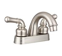 Dura Faucet DF-PL620C-SN RV Bathroom Sink Faucet - Smooth Turning 2-Lever (Brushed Satin Nickel)