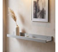 Core Products Light Grey Floating Display Shelf - Modern Dura Book & Picture Storage Unit, W48Cm X D10Cm