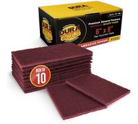 Dura-Gold 6" x 9" Premium Maroon General Purpose Scuff Pads, 20/ Pack