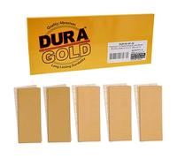 Dura-Gold Premium 1/2 Sheet Size Gold Sandpaper with Hook & Loop Backing, 3 Each 80, 120, 150, 220, 320 Grit Sanding Sheets, 15 Total - Wood Woodworking Automotive, Finishing Sander Hand Sanding Block