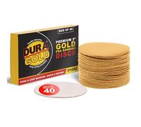 Dura-Gold - Premium - 1000 Grit 3" Gold Hook & Loop Sanding Discs for DA Sanders - Box of 40 Sandpaper Finishing Discs for Automotive and Woodworking