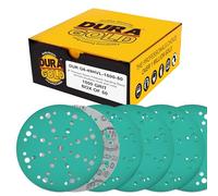 Dura-Gold Premium 1500 Grit 6" Green Film Sanding Discs, 49-Hole Pattern, Box of 50 - Heavy-Duty Dustless Hook & Loop Backing Sandpaper for DA, Random Orbital Sander, Detail Color Sand Auto Paint Wood
