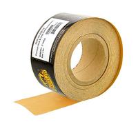 Dura-Gold Premium - 220 Grit Gold - Hook & Loop Backing Longboard Continuous Sandpaper Roll, 2-3/4" Wide, 12 Yards Long - For Automotive & Woodworking Air File Long Board Sanders, Hand Sanding Blocks