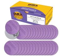Dura-Gold Premium 2500 Grit 3" Purple Film Ceramic Sanding Discs, Box of 30 - Hook & Loop Backing Sandpaper for DA Sander, Drill, Grinder, Rotary Tool - Sand Auto Body Paint, Metal, Wood, Woodworking