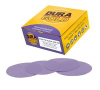 Dura-Gold Premium 400 Grit 6" Purple Film Ceramic Sanding Discs, Box of 50 - Hook & Loop Backing Sandpaper for DA & Random Orbital Sanders - Fast Sharp-Cut Abrasive, Sand Auto Paint, Wood, Woodworking