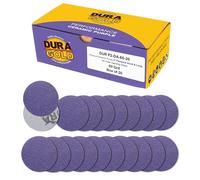 Dura-Gold Premium 60 Grit 2" Purple Film Ceramic Sanding Discs, Box of 20 - Hook & Loop Backing Sandpaper for DA Sander, Drill, Grinder, Rotary Tool - Sand Auto Body Paint, Metal, Wood, Woodworking