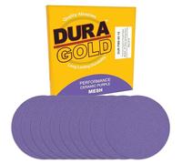 Dura-Gold Premium 80 Grit 9" Purple Ceramic Mesh Sanding Discs, Box of 30 - Dustless Hook & Loop Backing Sandpaper for Drywall Power Sander - Long-Lasting Fast Cut Abrasive, Anti-Clog Sanding Screen